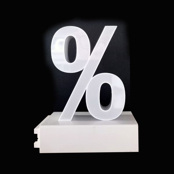 Assembled Channel letter Symbol Track Installation (Magnetic counter) Arial 100MM High
