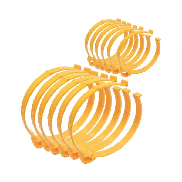 12 Pack (6pcs 4.3in and 6pcs 5.9in) Sooper Clip Material Roll Clips