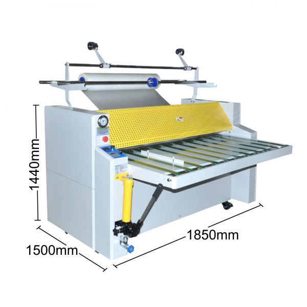 1400A Hydraulic Oil Heating Manual Large Roll Laminating Machine