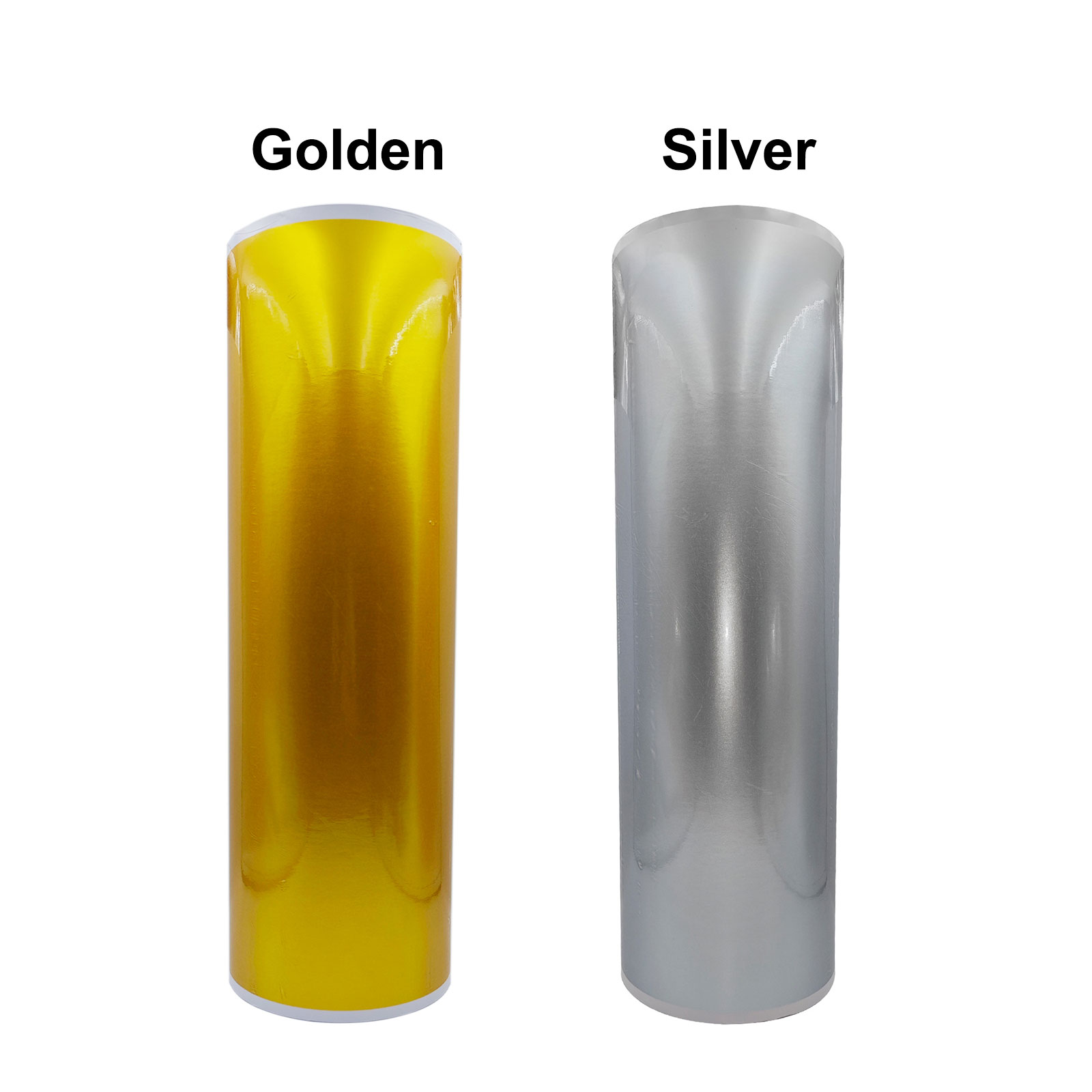 UV DTF Golden/Silver Film Crystal Label Sticker Printing Film, 0.62*200m
