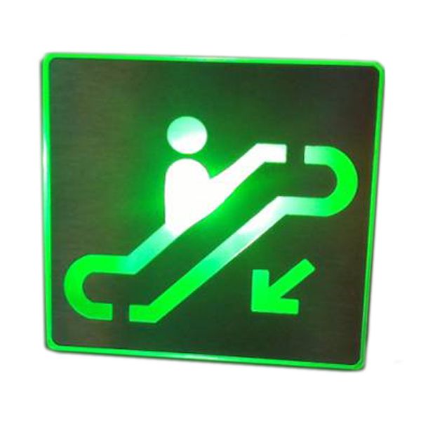 ป้ายเรืองแสง (สัญญาลักษณ์ ทางลงลิฟท์)---Lift Down Luminous Signboard