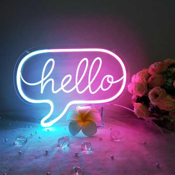 CALCA LED hello Neon Sign, Size- 31 X 22 cm
