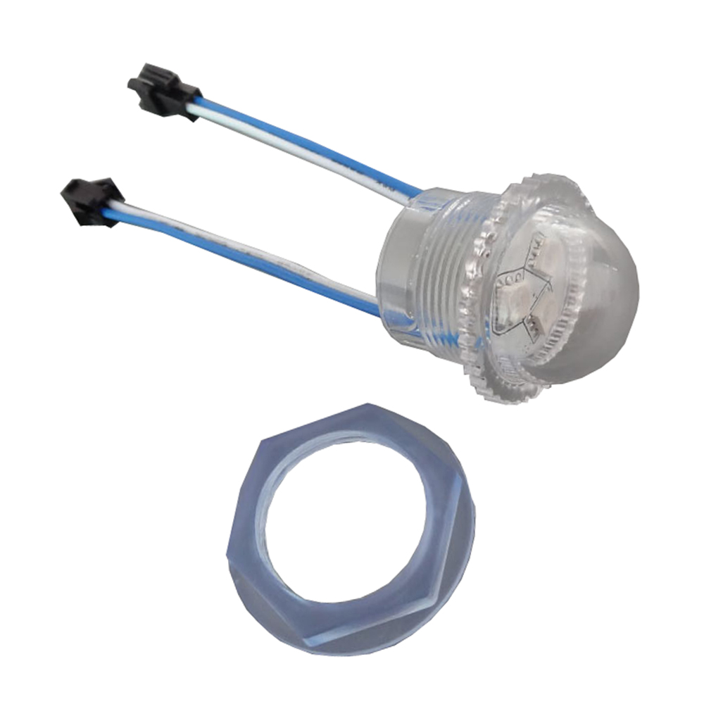 Одноцветный точечный LED модуль в прозрачном корпусе (SMD 5050 Φ26; UCS1903IC; постоянное напряжение 12В)
