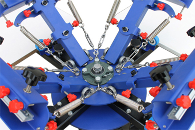 Silk Screen Printing 4 Color Printer Press Shirt Micro-adjust Rotatable