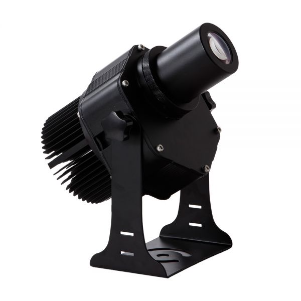 40W Outdoor Black Desktop or Mountable LED Gobo Projector Advertising Logo Light (with Custom 1 Color Rotating Glass Gobos)