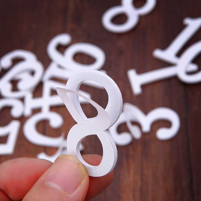 High Quality Mini Metal Numbers with Self-stick for Address Plaque (Item Height: 5cm)