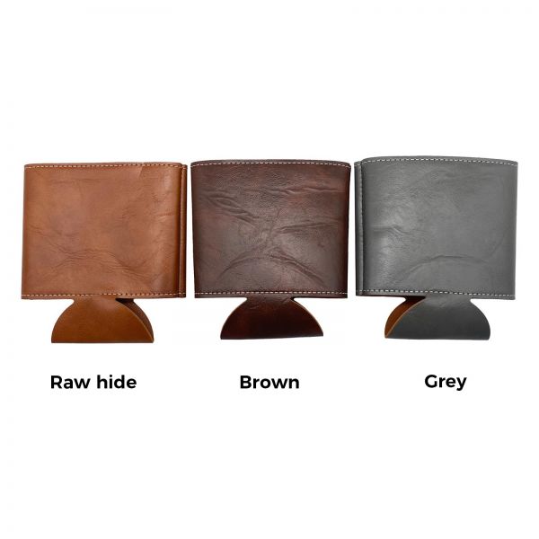 10PCS Leather Can Cooler Holder Beer Can Holder beverage holder for Gifts Personalized Engraved Can Cooler