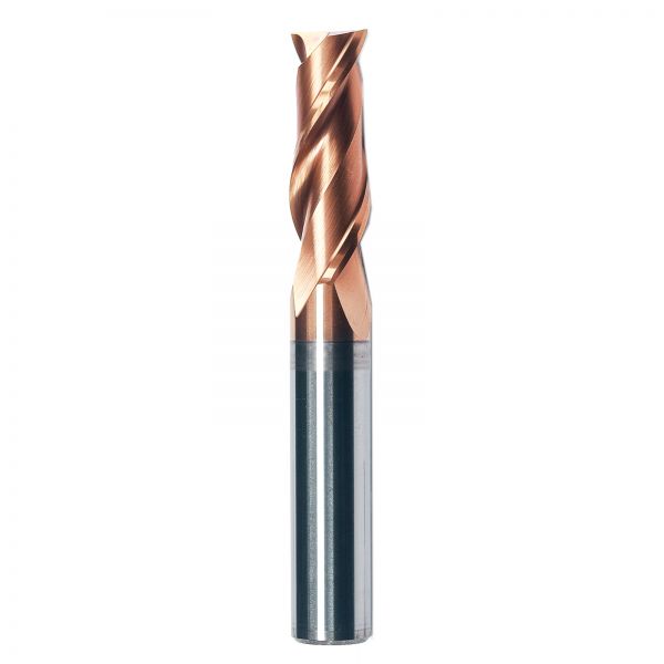 Universal 2-Edge Carbide End Milling Cutter CNC AlCr Coating Tool