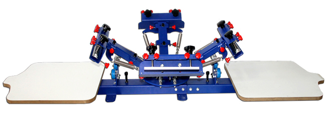 4 Color 2 Station Silk Screen Printing Press Screen Printing Full Kit Equipment
