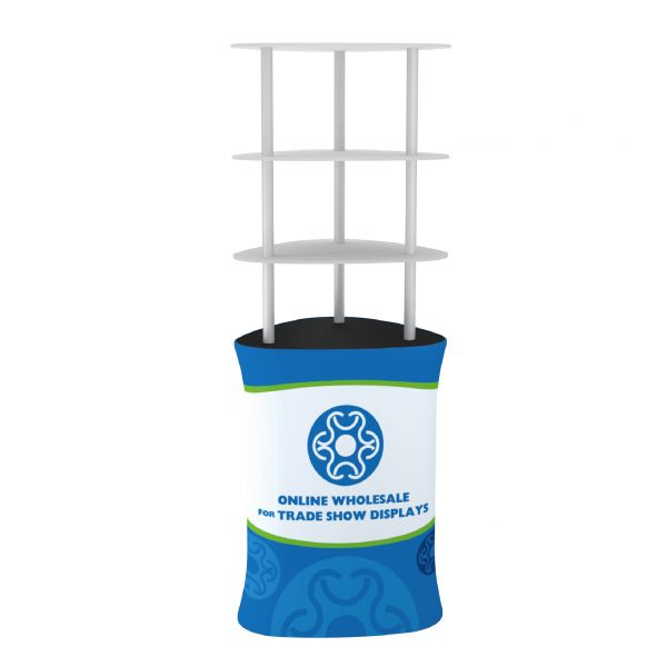 Triangular Shelf Tension Fabric Racks for Trade Show Display