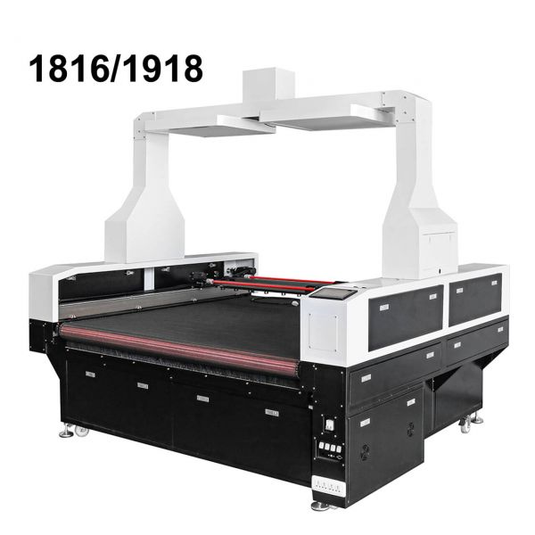 FM1816/1918/1827/1827+/1927/1927Plus 2 Heads 130W-300W Fabric CCD Camera Cutting Machine Laser Cutter Printed Textile
