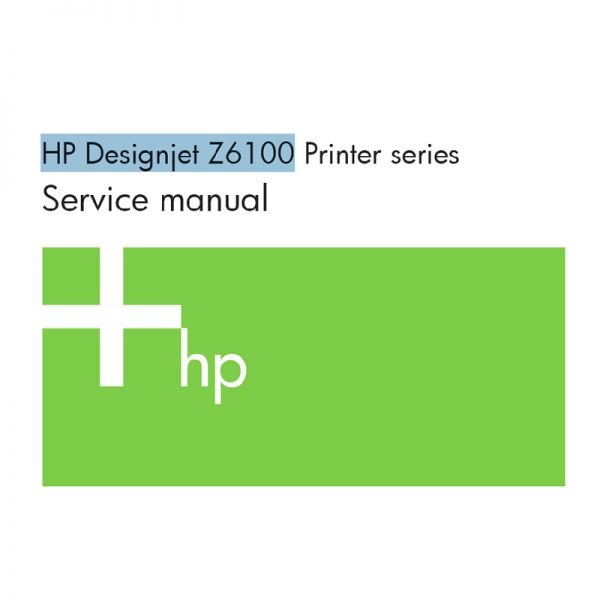 Manual de Servicio en Inglés HP Designjet Z6100