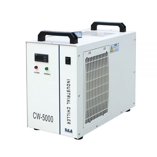 S&A CW-5000DG Enfriador de Agua Industrial para Tubo Laser CO2 de 80W o 100W CO2 0.41HP, AC 1P 110V, 60Hz