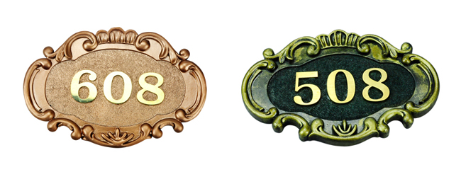 One Line Address Number Plaques