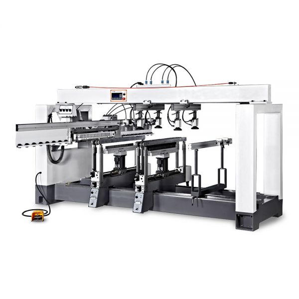 เครื่องเจาะ แนวนอน ( รูปแบบ หัวเจาะ จำนวนมาก ) รุ่น WDX-533 --- Manual Multi Row Drilling WDX-533