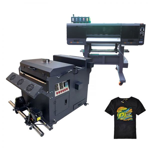 650B 2H DTF Printer Powder Shaker and Dryer with 2 Epson Printheads