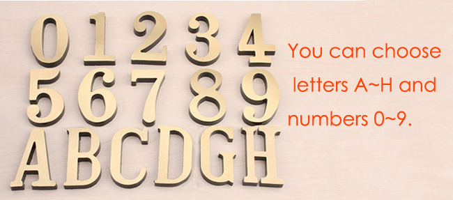 Custom House Office Apartment Number Sign Address Plaque Metal Copper