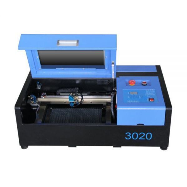 300mm x 200mm 50W Grabadora Laser CO2 De Escritorio, con Mesa Movil